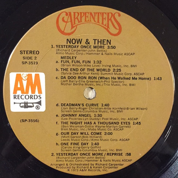 The Carpenters - “Now & Then” Vinyl LP - Picture 6 of 6